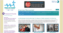 Desktop Screenshot of fitnessforhealth.org